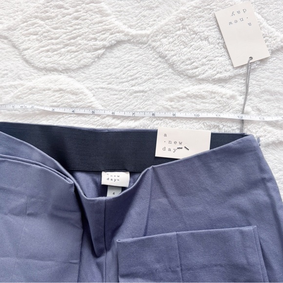 NWT a new day Skinny High Rise Straight Ankle Work Pants Gray Pixie Size 6 - Picture 6 of 6